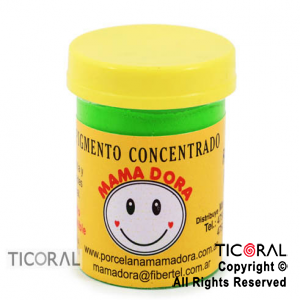 PIGMENTO CONCENTRADO P/PORCELANA FRIA VERDE FLUO X 15GR X 1